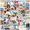 105PCS Running Stickers Bulk, Run Sports Motivational Decals for Kids,Teens, Adult, Runners Vinyl Waterproof Stickers for Water Bottle, Laptop, Scrapbook, Bumper, Skateboard, Phone (Running)
